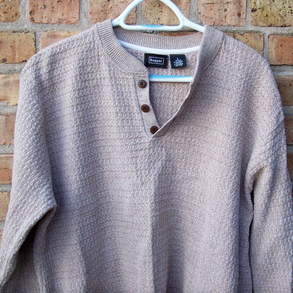 Haggar Men's Brown Sweater, Size L - Picture 2 of 4